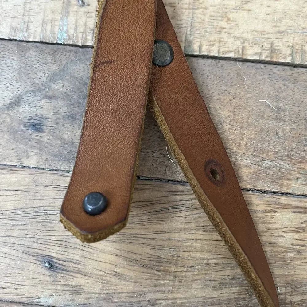 Vintage Style Leather Messenger Bag Handcrafted Adjustable Leather Strap Accent